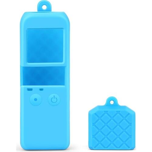 3 Colors Soft Silicone Protective Body Case Holder Shell Protection Cover Cap Wrist Lanyard for DJI Osmo Pocket Camera Gimbal