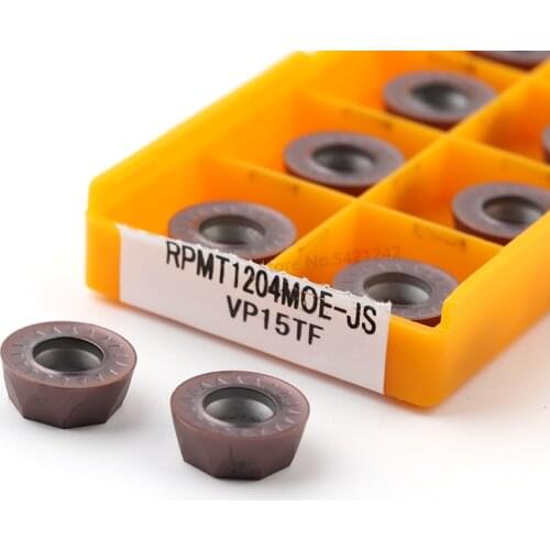 10pcs RPMT1204 RPMT10T3 RPMT08T2MOE JS VP15TF Carbide inserts internal milling turning lathe tool milling cutter CNC lathe tools