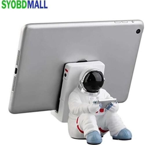 New Astronaut Desktop Bracket for Iphone Universal Mobile Phone Stand Spaceman Shape Holder Mount Home/Office Desk Accessory