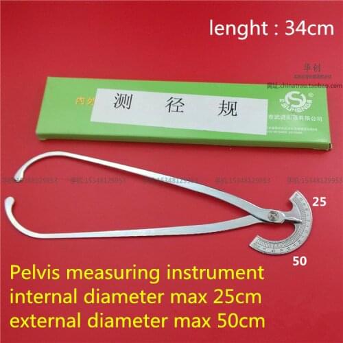 Orthopedics instrument stainless steel caliber gauge for pelvis internal&external diameter measurement orthopedist medical use