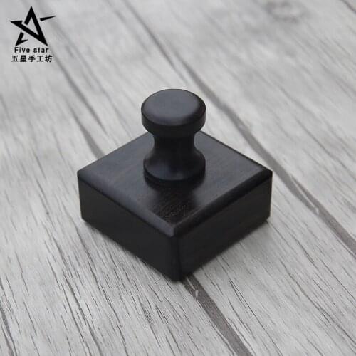 Handmade Leather Grinding Polish blocks Carving Edge Burnish Grinding Block Purple Sandalwood Sanding Block Tanned Leather