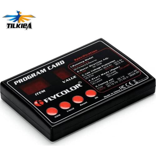 Rc Boat Flycolor 50 to 150A ESC programming Card