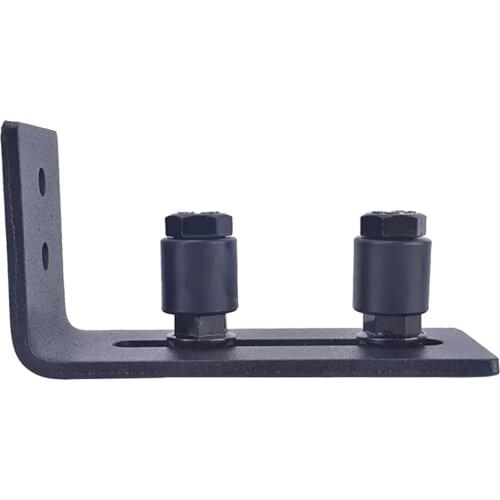 Carbon Steel Adjustable Sliding Barn Door Bottom Guide Stopper Accessory Smoothly Quietly