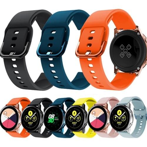 20mm Silicone Replacement Strap Suitable For Samsung Galaxy 42mm\2 Pro, Huami Amazfit Bip Youth Smart Watches Sports Watchbands