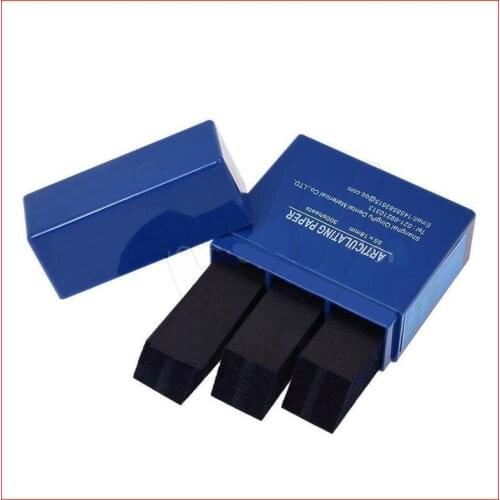 Dental Bausch Articulating Paper Double Sided Blue 300 Strips 200 Micron