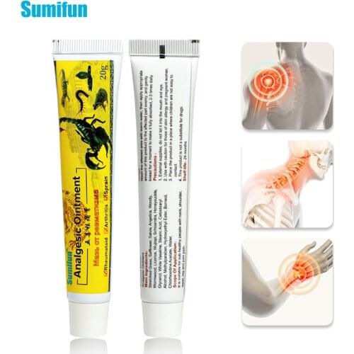 Sumifun 2pcs Scorpion Analgesic Ointment Rheumatism Arthritis Joint Neuralgia Acid Stasis Muscle Sprain Pain Relieving Ointment