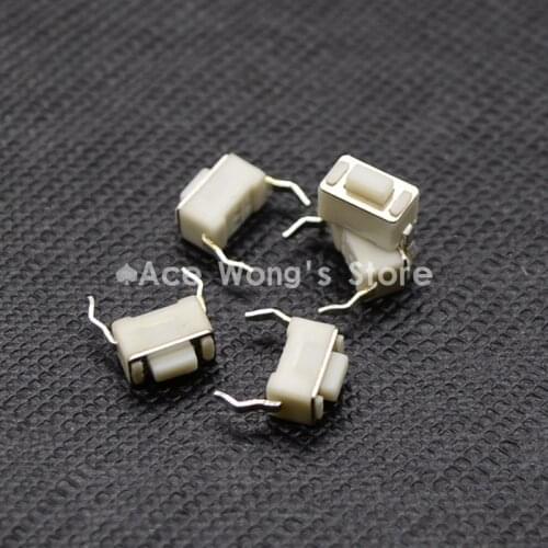 100PCS 2Pin DIP 3X6X4.3MM Tactile Tact Push Button Micro Switch Momentary