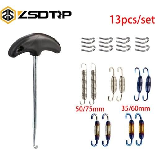 ZSDTRP Universal Motorcycle Exhaust Pipe Muffler Mounting Spring Hooks Puller Tool Set Motocross Dirt Bike ATV Scooters