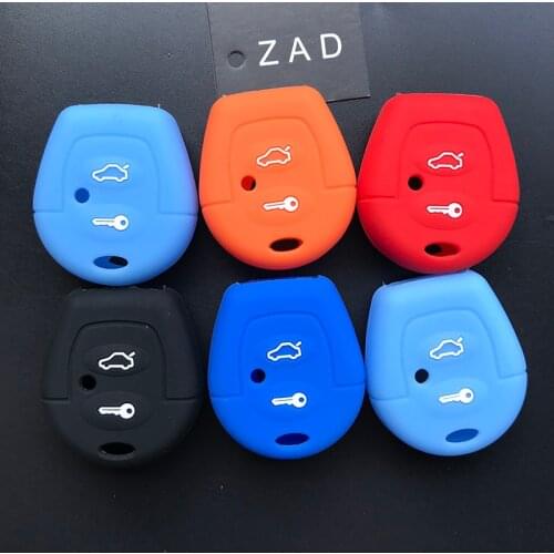 ZAD 2button silicone car Key Case cover For VW Sharan For Seat Ibiza Leon Toledo Mii Altea Cordoba Arosa Alhambra Exeo FR shell
