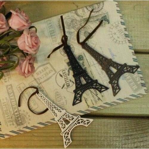 1pcs/lot Vintage Manual Hollow Tower Wooden Gift tag set wooden Bookmark DIY Multifunction funny gift