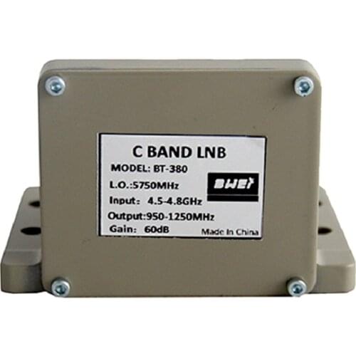 4.5 to 4.8Ghz 5750Mhz C band LNB with 17 degree single Polarity High quality and Low price Project from Gold Supplier