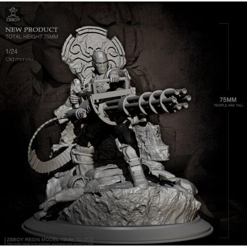 75MM Resin model kits DIY toy figure self-assembled TD-2533