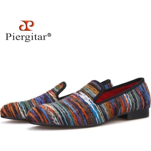 Rich color cotton fabric men shoes retro and fashion men loafers British style casual smoking slipper Plus size mens flat