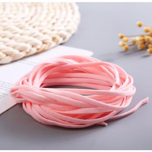 20/50/100 metres Colorful 5mm charm Elastic Band Hair band face Masks ear strap Make DIY Mouth Mask Flat Cord Underwear Bra Rope