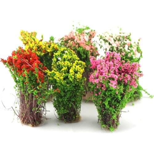 Artificial Bush Flower Miniature Fairy Garden Home House Decoration Mini Craft Micro Landscaping Decor DIY Accessories