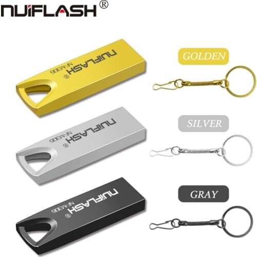 Nuiflash Metal USB Flash Drive 128gb TYPEC Pen Drive 32gb 64gb Usb 2.0 Flash Disk for iPhone X/8 Plus/8/7 Plus USB Memory Stick