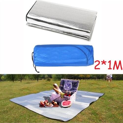Multi-functional EVA Aluminum Foil Waterproof Folding Floor Mattress Camping Tent Mat Picnic Sun Shelter Floor Mat