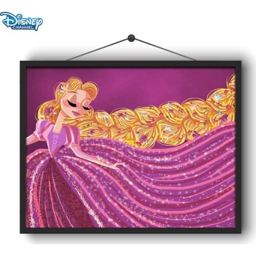 Disney 5D DIY Diamond Painting Princess Cartoon Painted Full Circle Diamond Embroidery Kit Handmade Craft Home Decoration