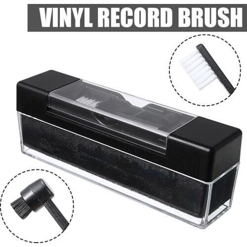 1Set Vinyl Record Cleaner Anti Static Cleaning Brush Dust Remover Kits For Cleaning Vinyl Record VCD Cleaning Tools