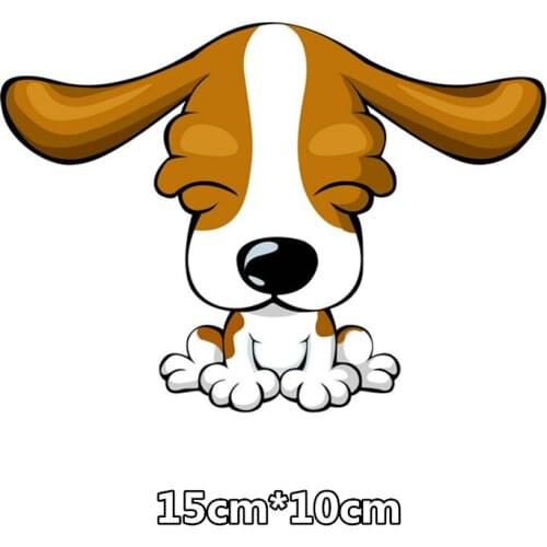Dawasaru Dog Beagle Long Ears Lovely Car Stickers Cover Scratch Decal Truck Motorcycle Auto Accessories Decoration PVC,15cm*10cm