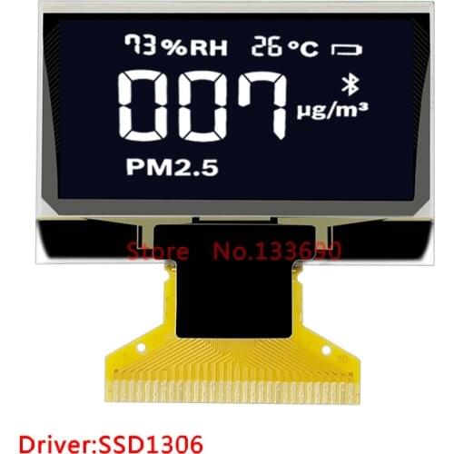 1.3'' inch OLED Display module with 128x64 Resolution white on black SPI/Parallel/I2C Interface SSD1306 driver UG-2864KSWLG01