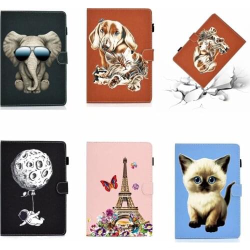 PU Leather Stand with Cover Auto Wake Up Sleep for Samsung Galaxy Tab A A6 10.1 2016 T585 T580 SM-T580 T580N Tablet Case + Pen