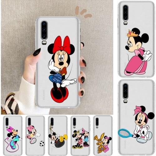 Minnie Mouse Play Anime Transparent Clear Phone Case For Huawei Honor 20 10 9 8A 7 5T X Pro Lite 5G Etui Coque Hoesjes Comic