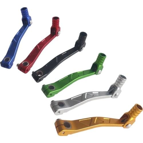 Gear Shift Lever Gear Shift Lever CNC Aluminum Fit For ATV Dirt Bike Pit Bikes Gear Lever Red blue