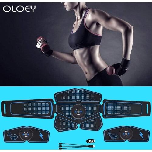 Abdominal Muscle Stimulator Trainer Abs EMS Fitness Equipment Training Gear Muscles Electrostimulator Toner Gym Exercise At Home