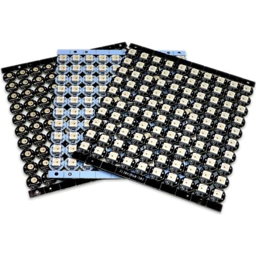 10~100 pcs WS2812B LED Individually addressable WS2812 IC RGB white/black 2812b led heatsink (10mm*3mm) 5050 SMD RGB Built-in