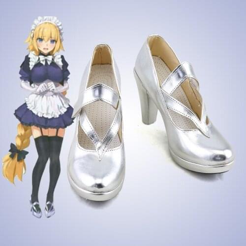 Game Fate Grand Order Cosplay Shoes Boots Joan Of Arc Cosplay Shoes Halloween Party Daily Leisure Shoes FGO Anime Cosplay Shoes