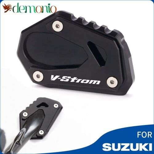 For Suzuki Vstrom 1000 / XT 2014 - 2021 V-Strom 1050 / XT 2019 2020 2021 Foot Side Kickstand Pad Stand Extension Enlarge Plate