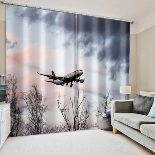 High quality custom 3d curtain fabric fly curtains 3D Window Curtains For Living Room Bedroom Customized size
