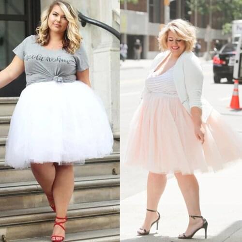 Womens New Fashion Tulle Mesh Skirt Plus Size Party Sweet Pleated Wedding Bridesmaid Elegant Skirt