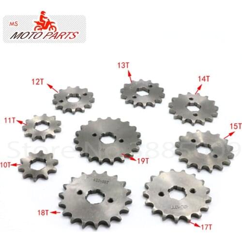 420 10T-19Tooth 20mm Front Engine Sprocket for Orion Taotao SSR SDG Dirt Pit Bike ATV Quad Motor Moped Buggy Scooter Motorcycle