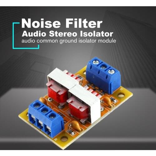 Audio Stereo Isolator Acoustic Noise Isolation Eliminate Current Interference Filter Eliminator Ground Loop Suppressor