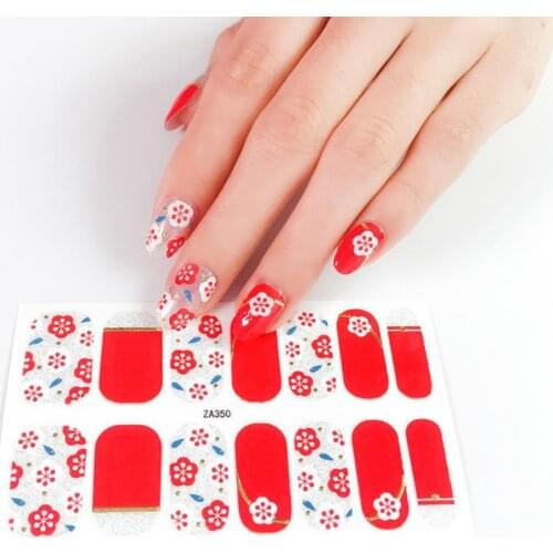 1 Set Nail Stickers Exquisite Nail Care Creative 2D Nail Art Design Decals for Nail Salon