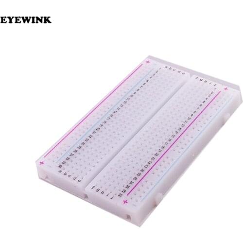 1pcs Quality mini bread board / breadboard 8.5CM x 5.5CM 400 holes