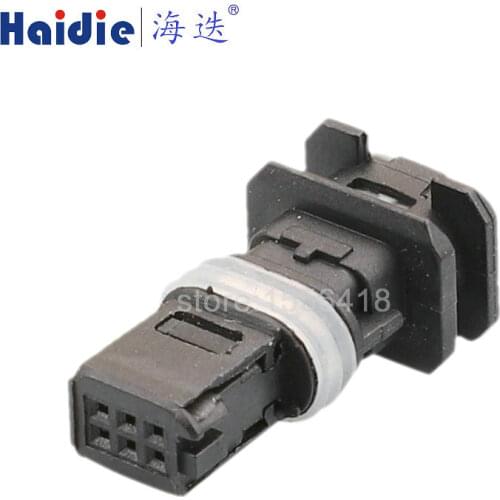 2sets 6pin auto wiring harness plug cable electric plug connector