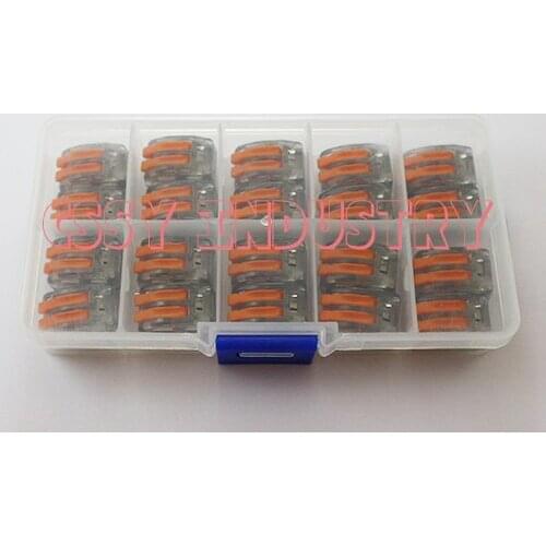 30PCS/LOT 415 Terminal Block Lever Lock Clamp (412 413 415) Universal Compact Wire Wiring Connector