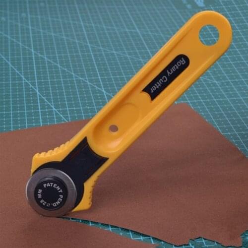 45mm 28mm Handle Rotary Cutter Leather Cutting Tool Fabric Cutter Circular Blade DIY Patchwork Sewing Quilting Fit Olfa Cut