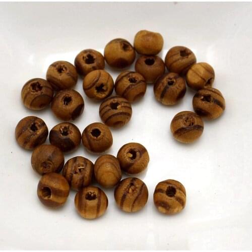 500 Natural Pattern Round Wood Beads~ Wooden 6mm
