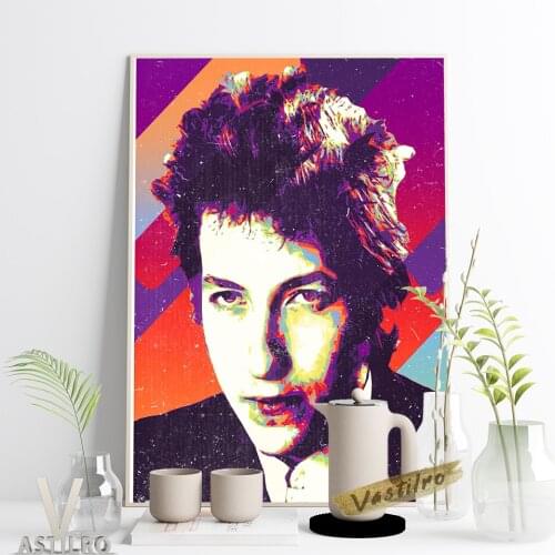 Bob Dylan Famous Singer Abstract Chic Poster Ballad Music Fans Collection Gift Star Portrait Canvas Painting Modern Home Decor