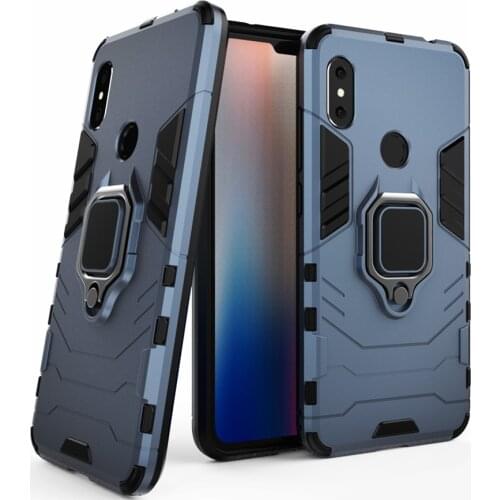 For Xiaomi Redmi Note 6 Pro Case Note6 6pro 6.26" Ring Stand Bumper Silicone + PC Phone Back Cover for Xiomi Redmi Note 6 PRO