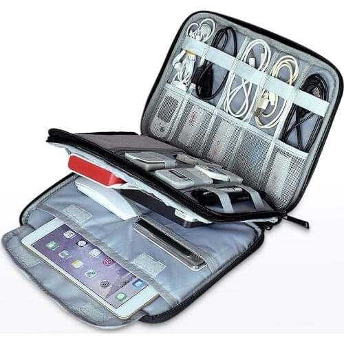 Travel Storage Bag Kit Data Cable U Disk Power Bank Electronic Accessories Digital Gadget Devices Divider Organizer Pouch