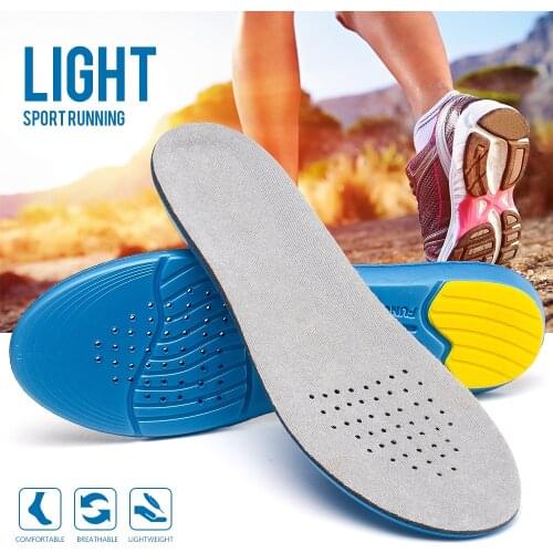 EVA elastic Memory Foam breathable shoes insoles For Men and Women Sports Function Insert Heel Cushions Shoe Pads