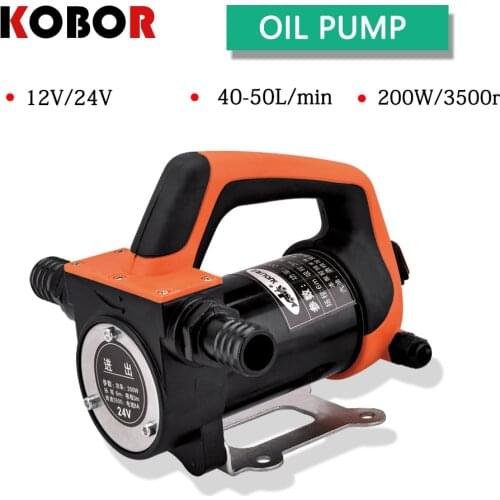 Mini Dc Electric Oil Pump 12v 24v 200w 40l/min High Speed Oil Pump Diesel Kerosene Water Pump Water Diesel Transportation