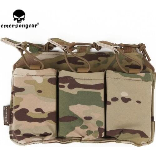 Emersongear Rifle Magezine Pouch Triple Mag Pouch For SS Vest 556 762 Magazine Pouch Holder Airsoft Hunting Accessory Pouch