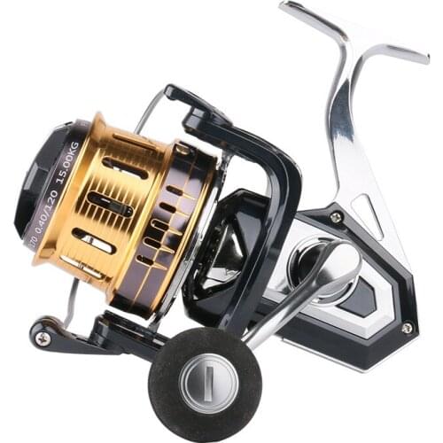 Micro Object Spinning Reel for Sea Fishing Distant Cast Metal Spool 8000/10000/12000 4.1:1 5+1BB Metal Handle Fresh Water