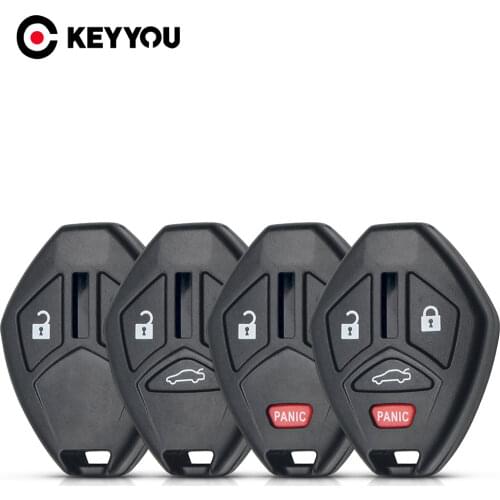 KEYYOU Remote Car Key Shell For Mitsubishi Lancer Outlander Endeavor Galant 2/3/4 Buttons Key Fob 2007 2008 2009 2010 2011